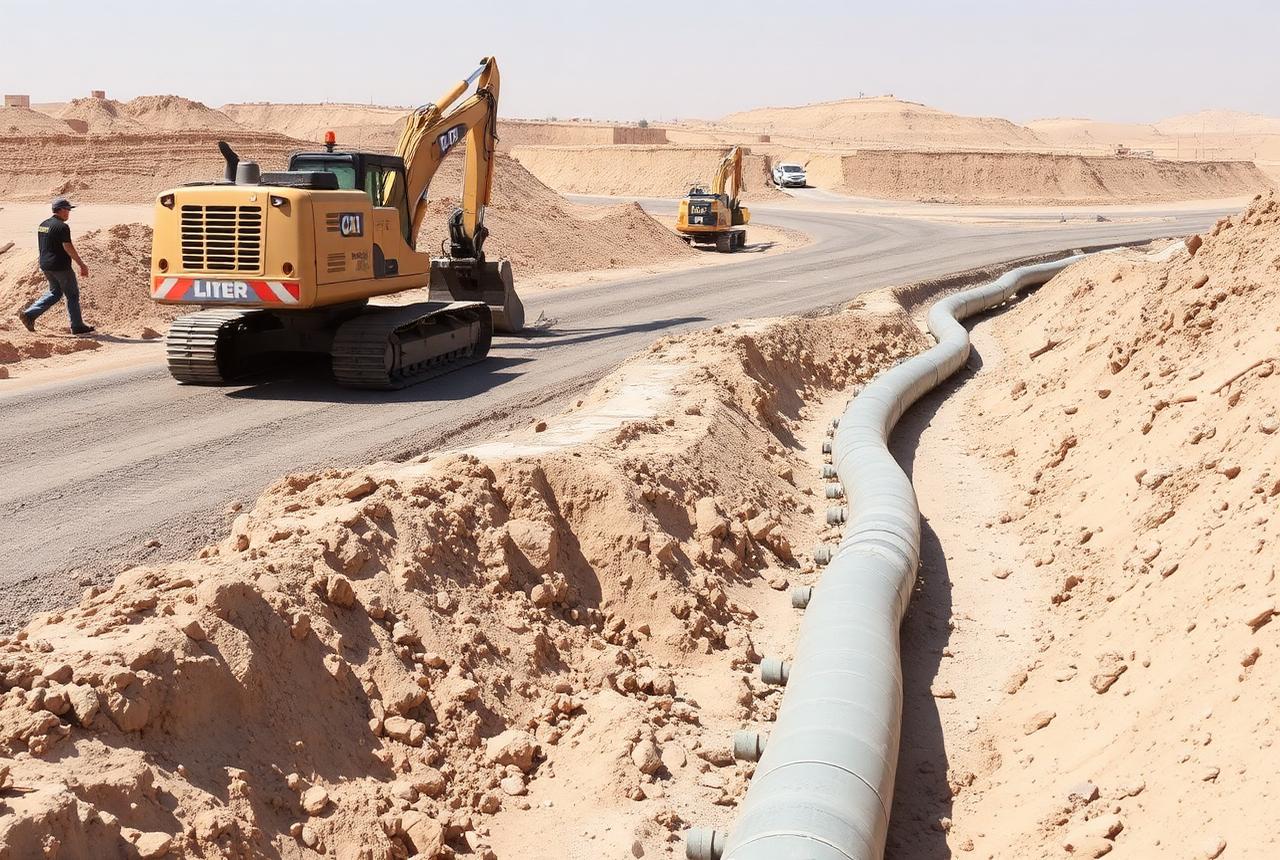 المعدات الثقيلة وأعمال تطوير البنية التحتية